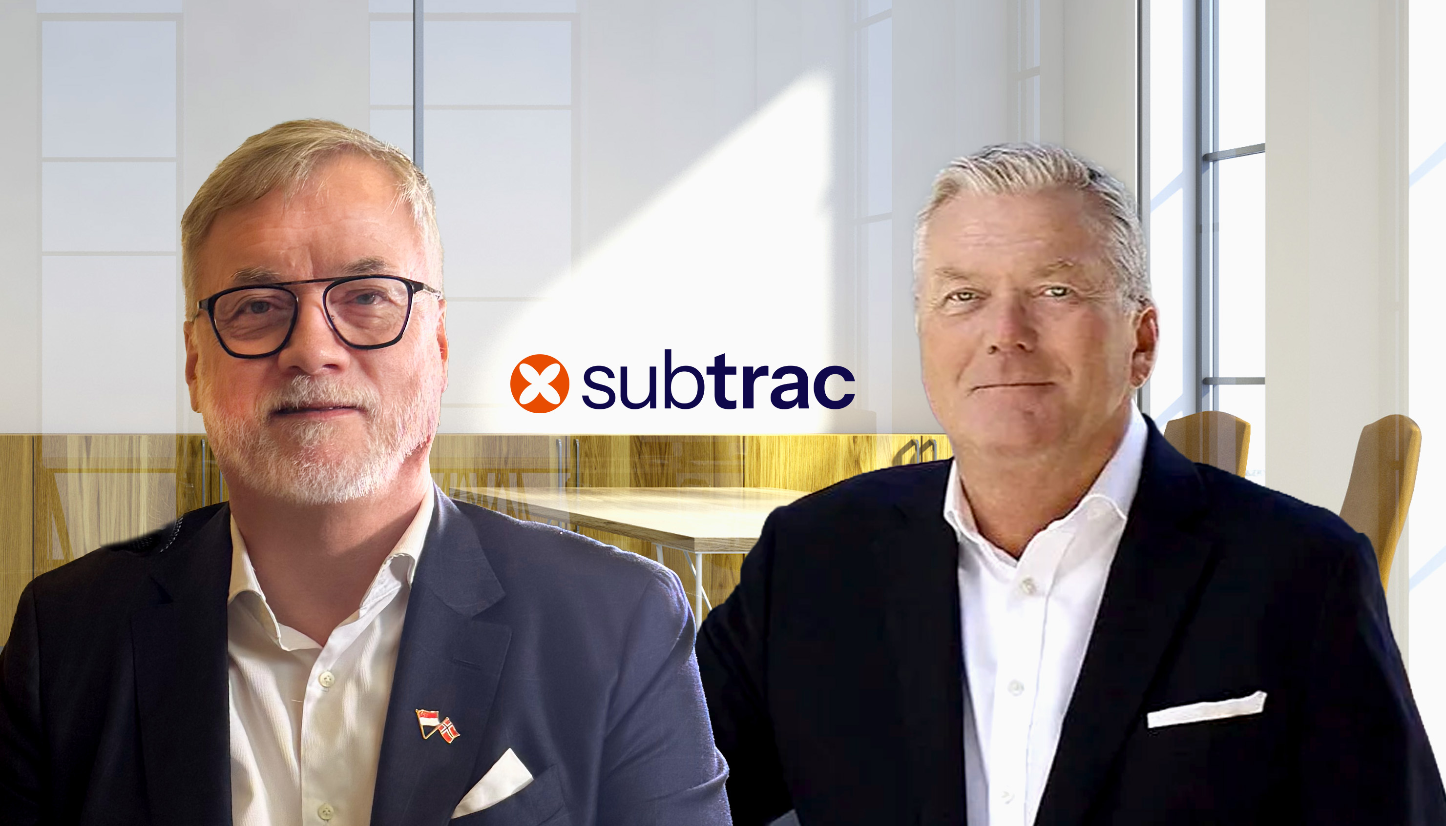 Erik Ingvoldstad and Nicki Bull Bisgaard, co-founders of Subtrac